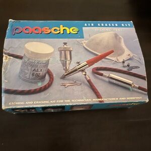 Paasche Air Eraser glass metal wood etching Kit